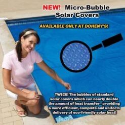 Doheny's Standard Blue 1600 Series Micro-Bubble Solar Cover, 3 Year Warranty, 16x24 Ft Rectangular -Haris Pool Shop 01 new micro bubble solar 11