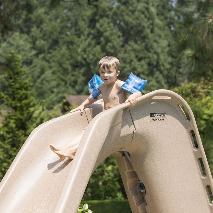 SR Smith Typhoon Pool Slide, Left Turn, Sandstone 5 SR Smith Typhoon Pool Slide, Left Turn, Sandstone - Image 5