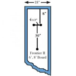 SR Smith Frontier II Replacement Diving Board, 6 Ft, Blue -Haris Pool Shop 4641 d sq 2