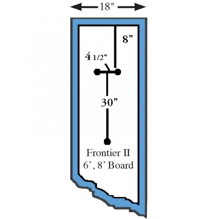 SR Smith Frontier II Replacement Diving Board, 6 Ft, White 4 SR Smith Frontier II Replacement Diving Board, 6 Ft, White - Image 4