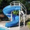 SR Smith Vortex Pool Slide, Half Tube With Staircase, Blue