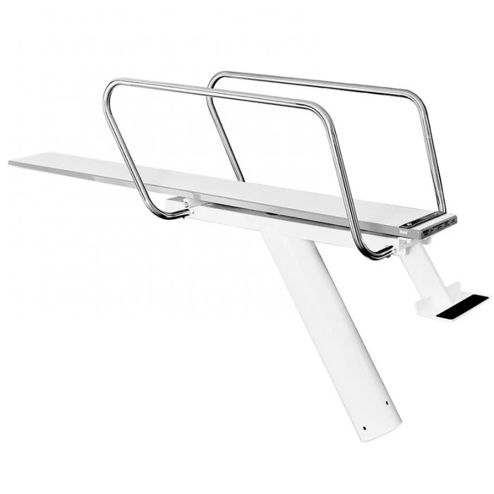 SR Smith Econo-line 1 Meter Stand With 12 Ft Frontier III Diving Board, White 2 SR Smith Econo-line 1 Meter Stand With 12 Ft Frontier III Diving Board, White - Image 2