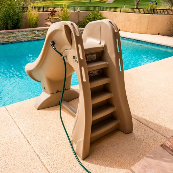 SR Smith SlideAway Removable Pool Slide, Taupe 4 SR Smith SlideAway Removable Pool Slide, Taupe - Image 4