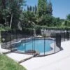 Doheny's Black Removable Pool Protection Fencing, 5x10 Ft Fence Section