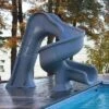 Global Pool Products Tsunami Pool Slide, Grey