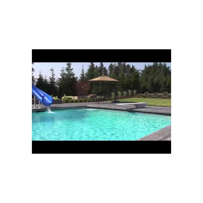 SR Smith Vortex Pool Slide, Half Tube With Ladder, Gray 5 SR Smith Vortex Pool Slide, Half Tube With Ladder, Gray - Image 5