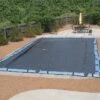 Hi-Tech Micro Mesh Winter Cover For 14x28 Ft Rectangular Pools, 8 Year Warranty